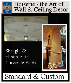 click for boiserie wall and ceiling decor