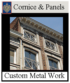 building cornice - GFRC and metal 