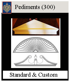 pediments for above doors and windows