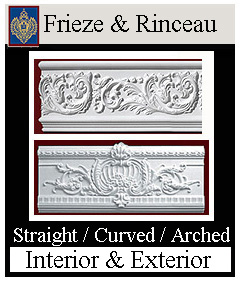 straight and curved frieze and rinceau