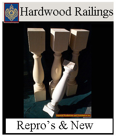 hardwood railings custom historic recreations