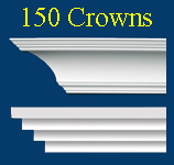 Crown mouldings curved and straight