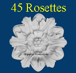 Rosettes for ceilings and walls