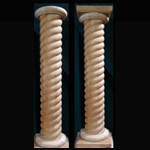 Rope columns and spiral twists