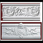 Frieze and Rinceau moulding